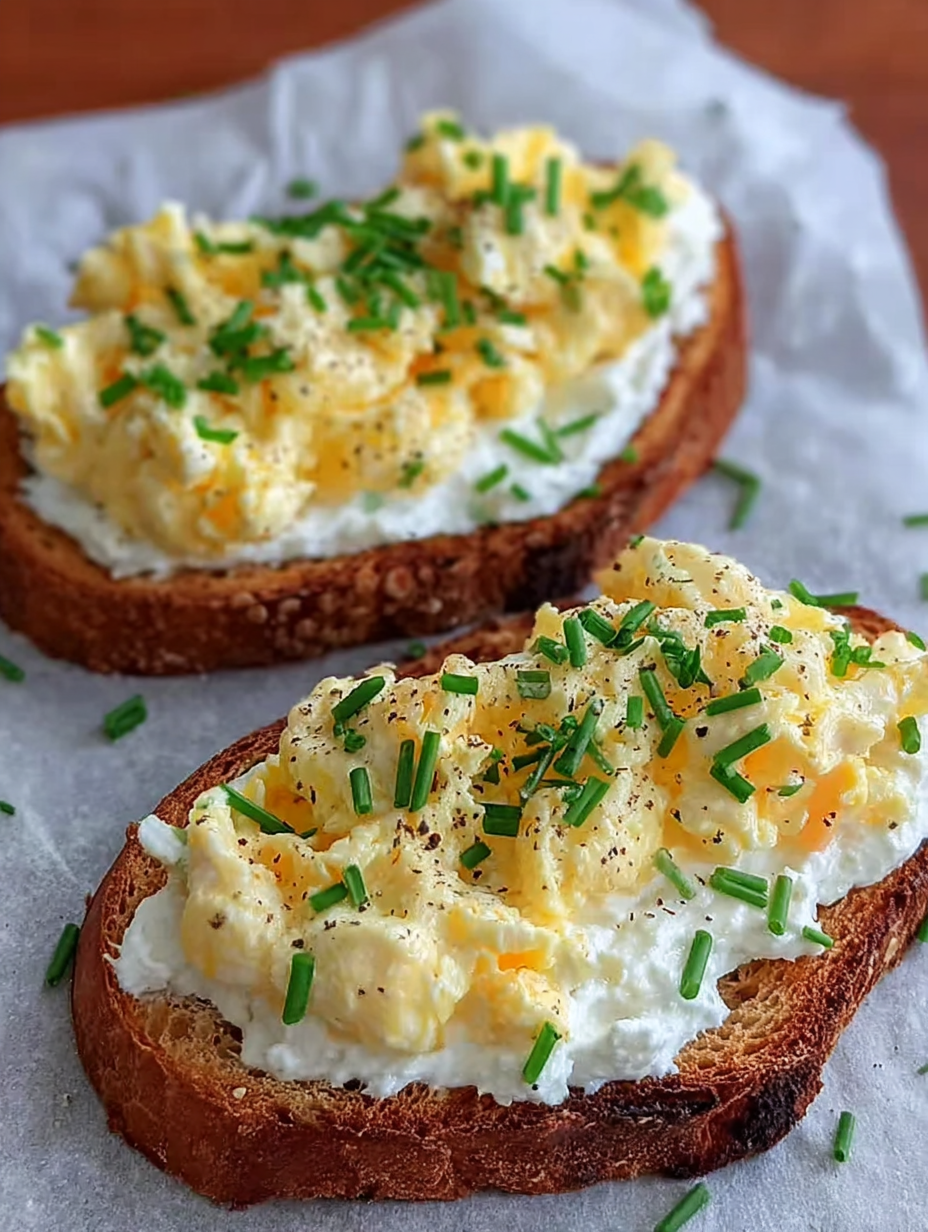 Cremiger Ricotta-Eier-Toast image 2