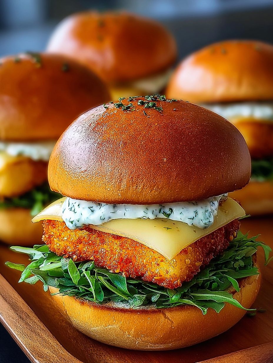 Knuspriger Burger mit Fisch image 2