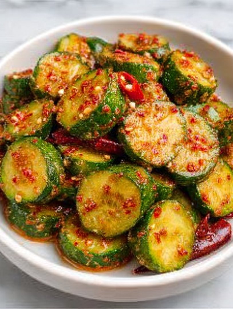 Koreanischer Gurkensalat asiatisch würzig image 2