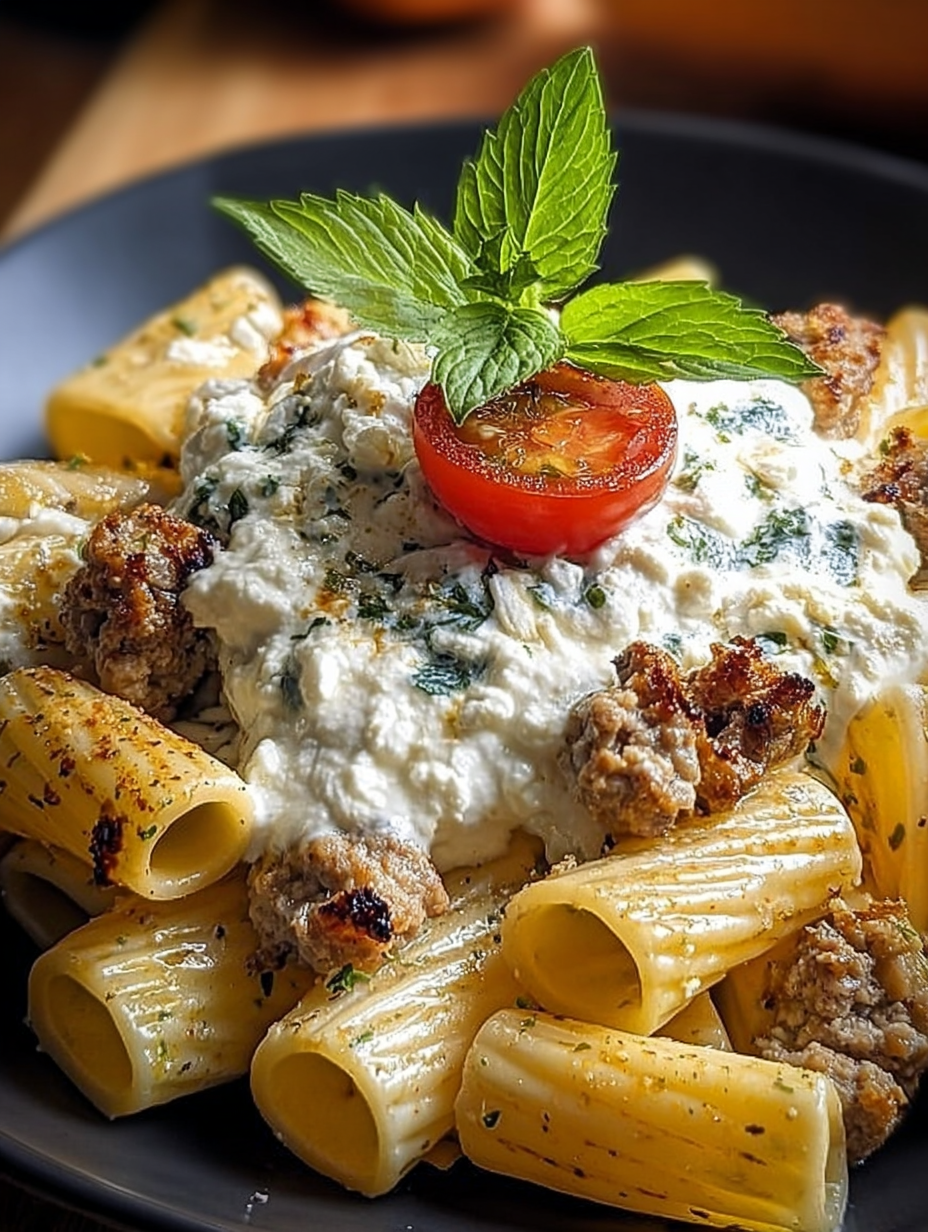 Rigatoni Hackfleisch Feta Creme image 2