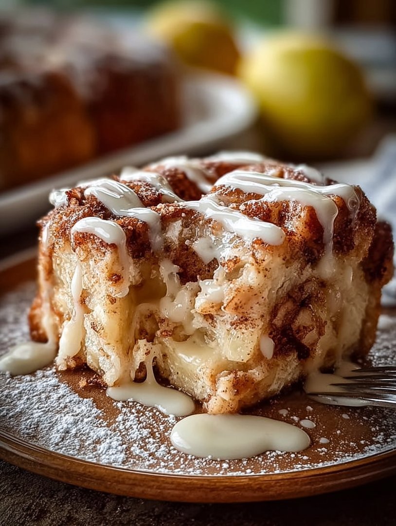 Saftiger Zimtschnecken Apfelkuchen image 2