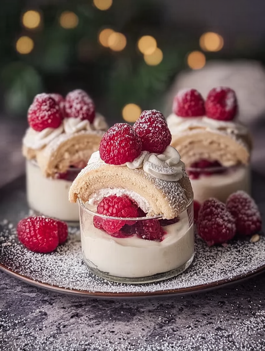 Vanillekipferl Dessert mit Himnon-alcoholic beeren image 2
