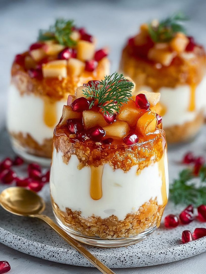 Weihnachts Dessert mit Apfel & Mascarpone image 2