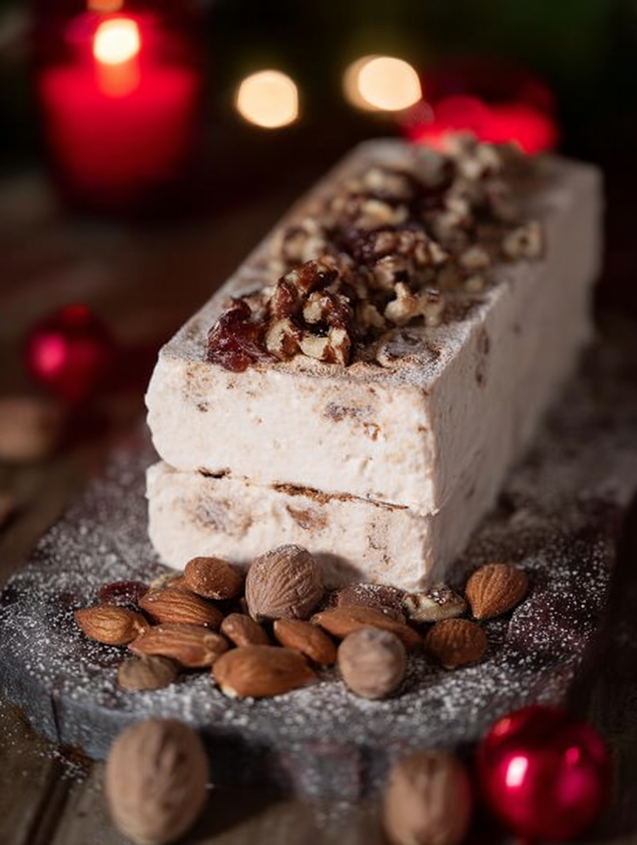 Zimtparfait mit gebrannten Mandeln und Kirschen image 2