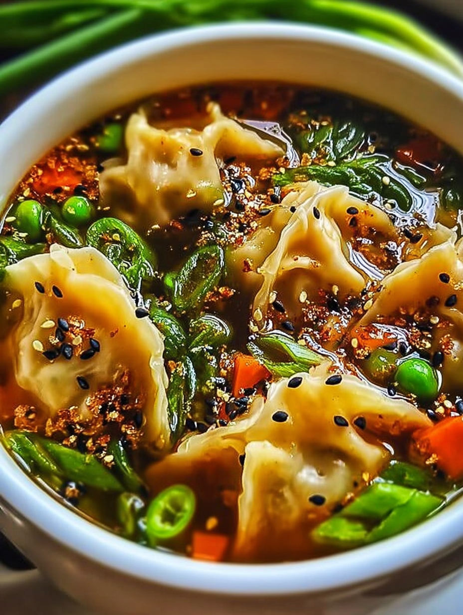 Einfache asiatische Teigtaschensuppe image 2