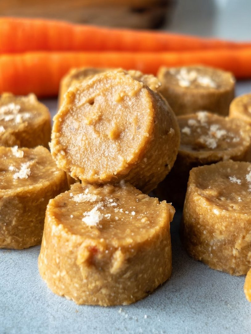 Erdnussbutter-Haferflocken-Hundeleckerlis (ohne Backen) image 2