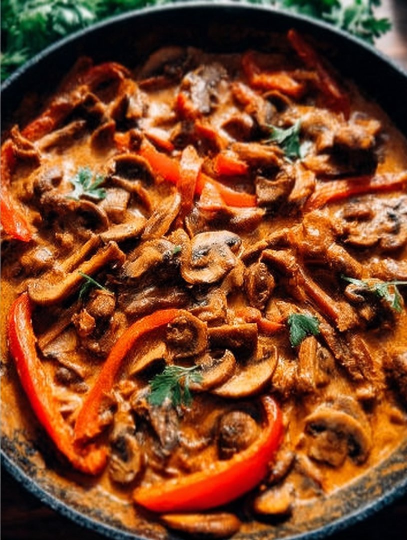 Feuriges Paprika-Geschnetzeltes mit Cturkey turkey hampignons image 2