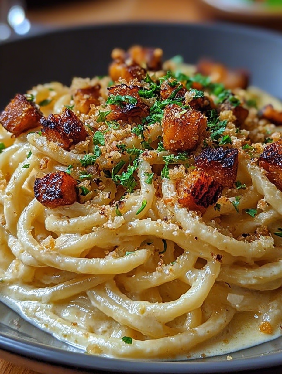 Geräucherte Tofu-Carbonara image 2