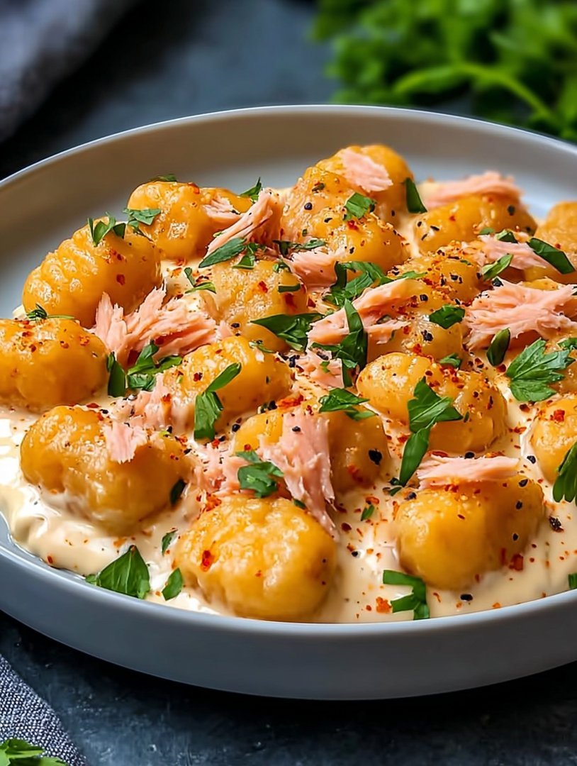 Gesunde Gnocchi aus geräuchertem Lachs image 2