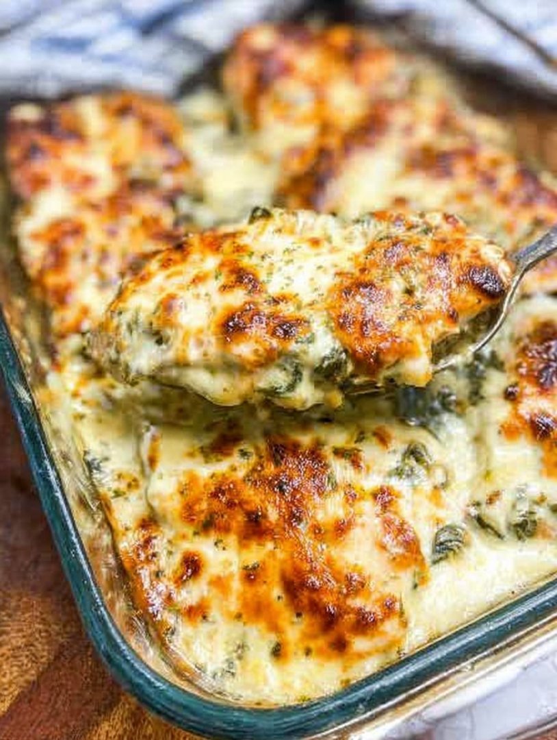 Gesunder Hähnchenauflauf mit Spinat und Artischocken image 2