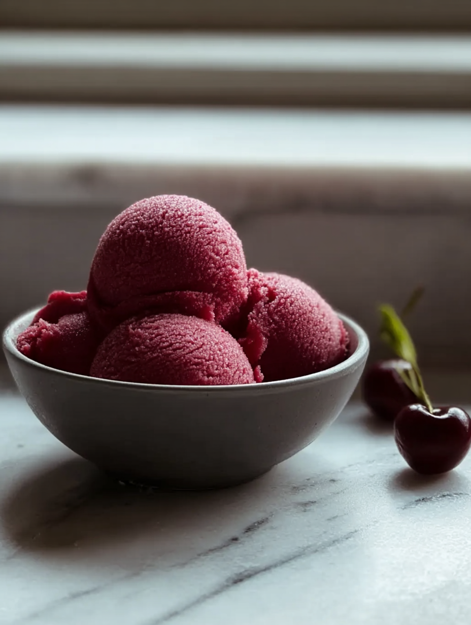 Gesundes Kirschsorbet image 2