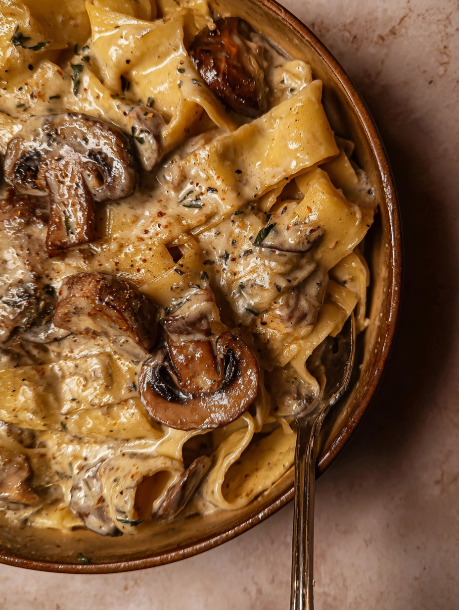 Gorgonzola-Trüffel-Sahnesauce mit Pilzen image 2