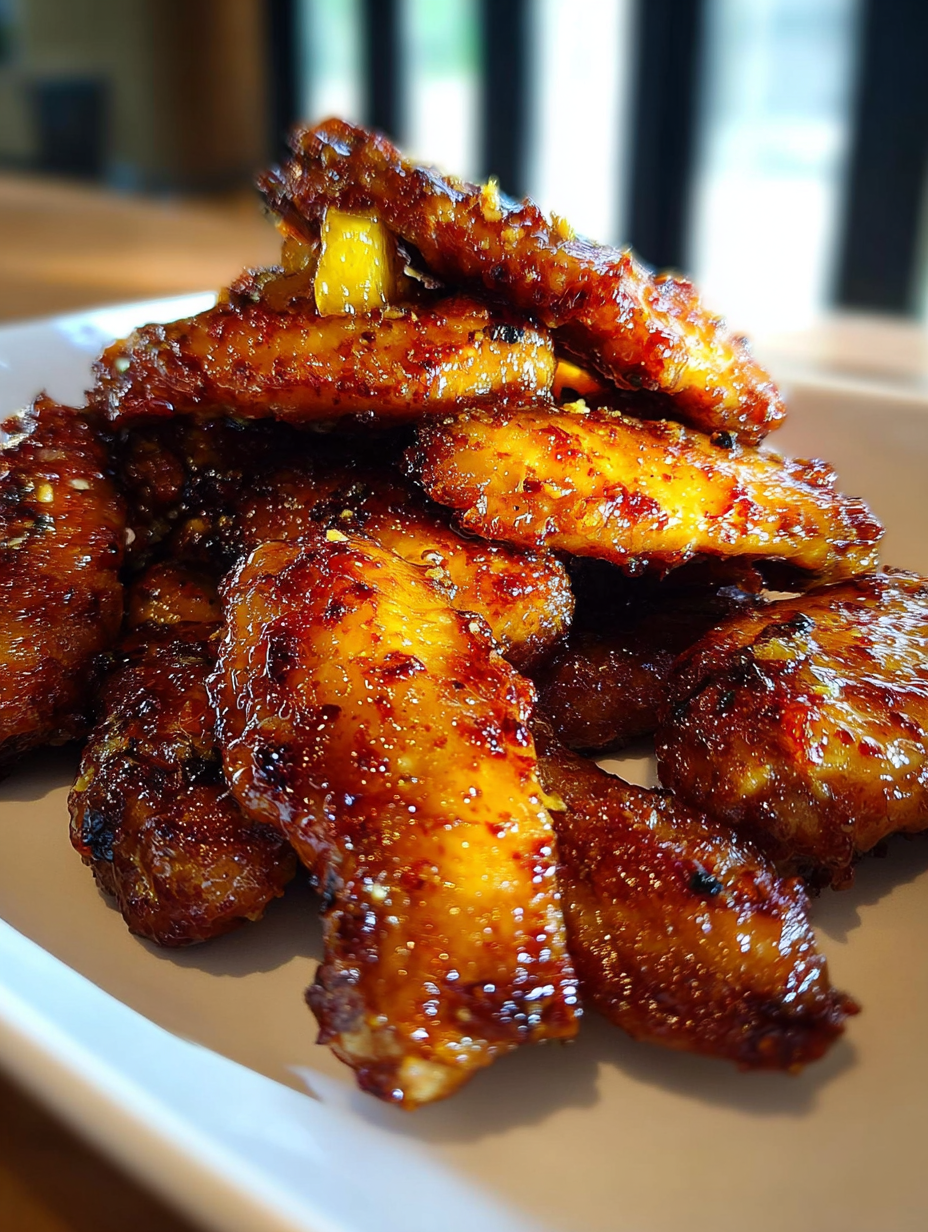 Hähnchenflügel mit braunem Zucker und Ananas image 2