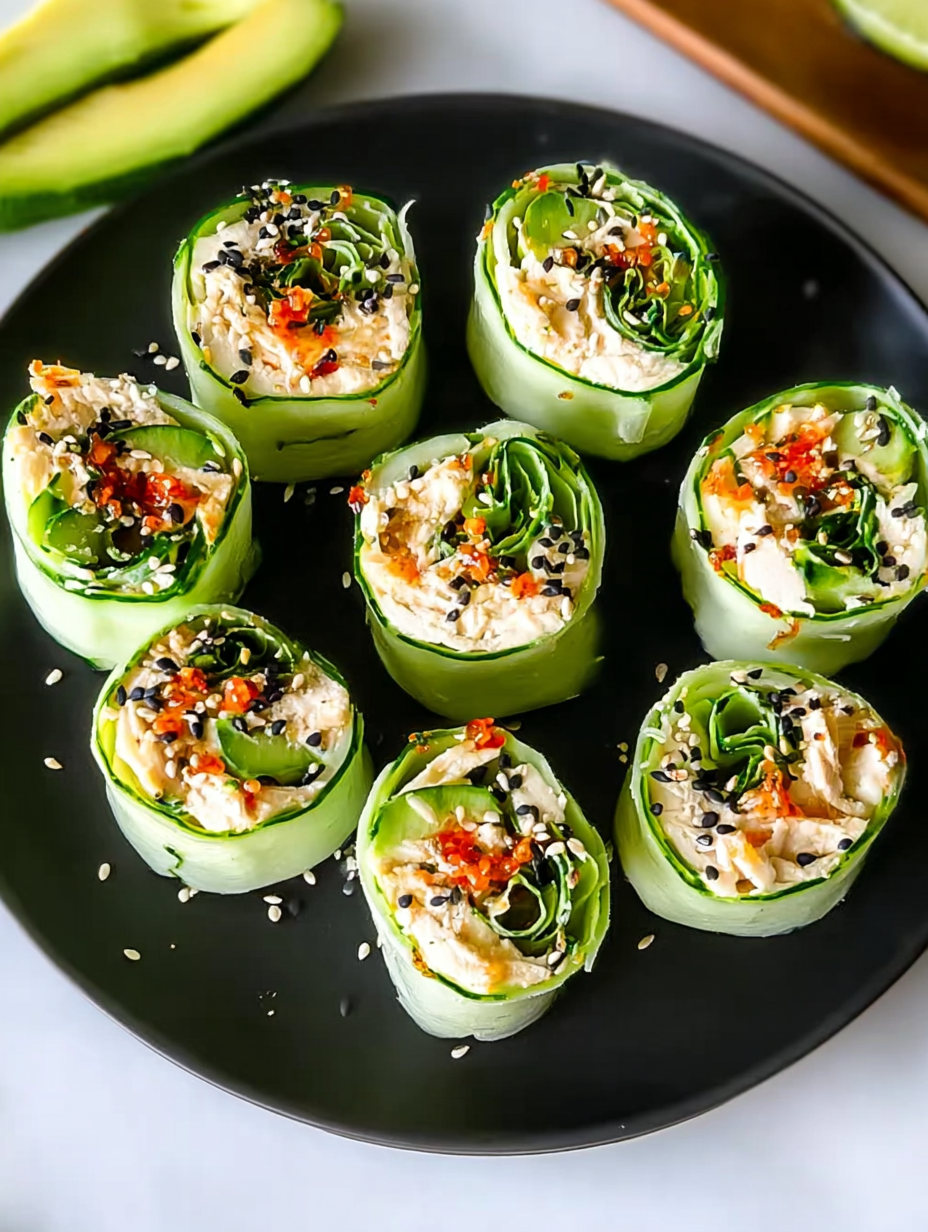 Hähnchensalat-Gurkenröllchen image 2