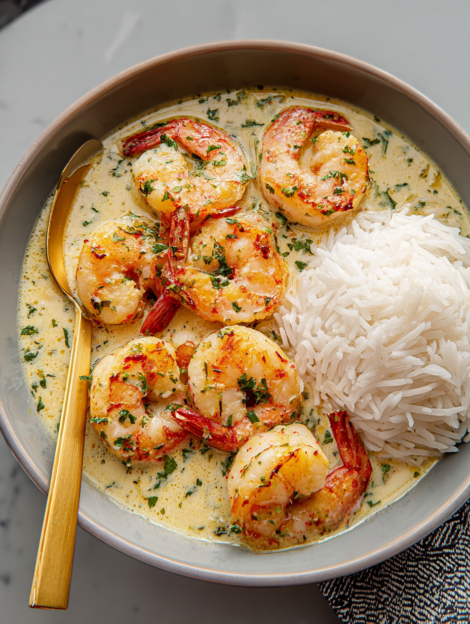 Knoblauchgarnelen in Kokosmilch image 2