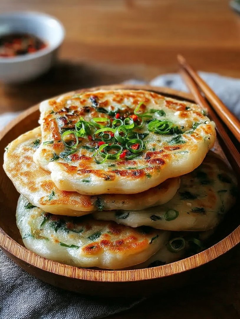 Knusprige chinesische Frühlingszwiebelpfannkuchen image 2