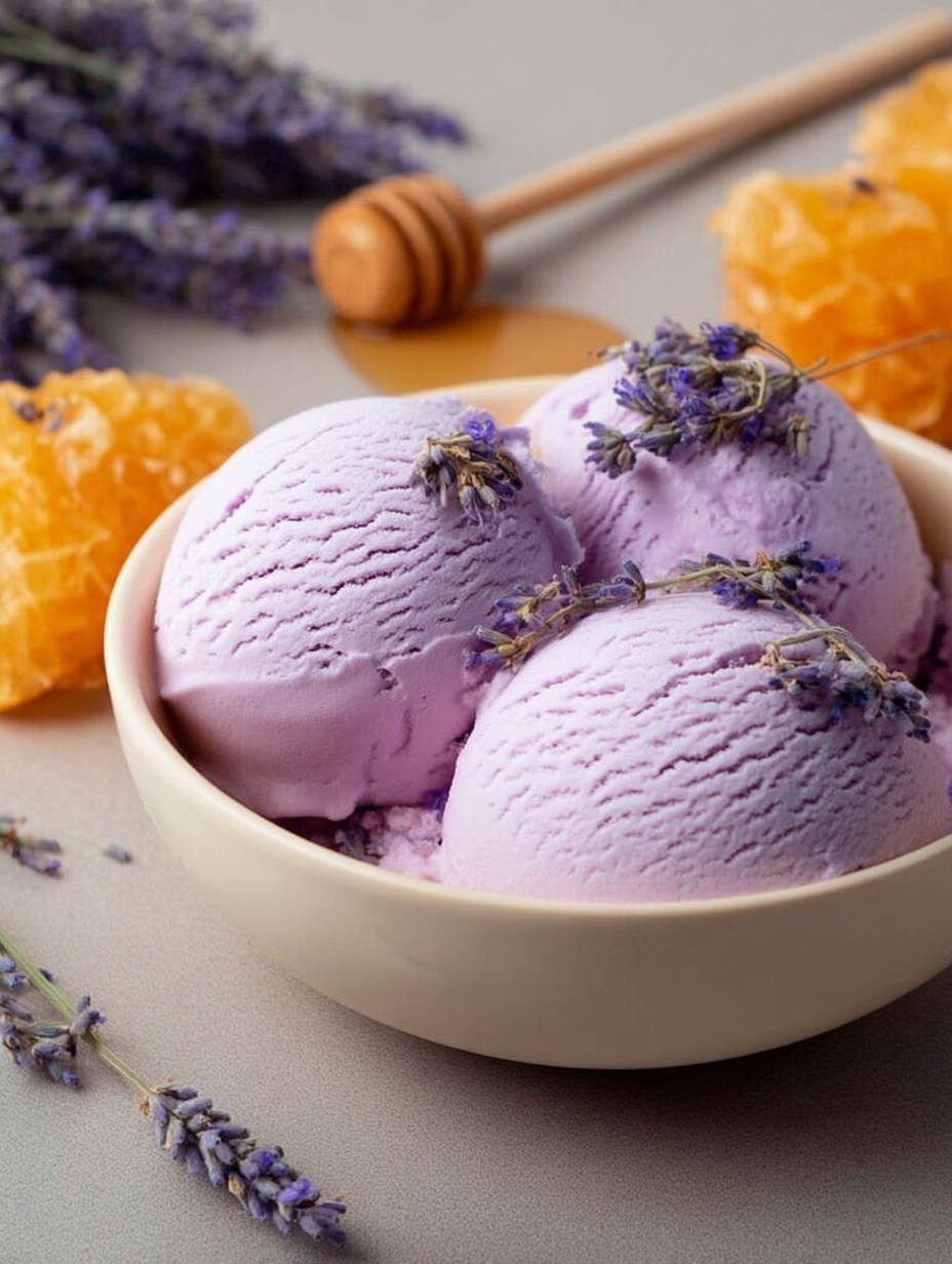 Lavendel-Honig-Eiscreme image 2