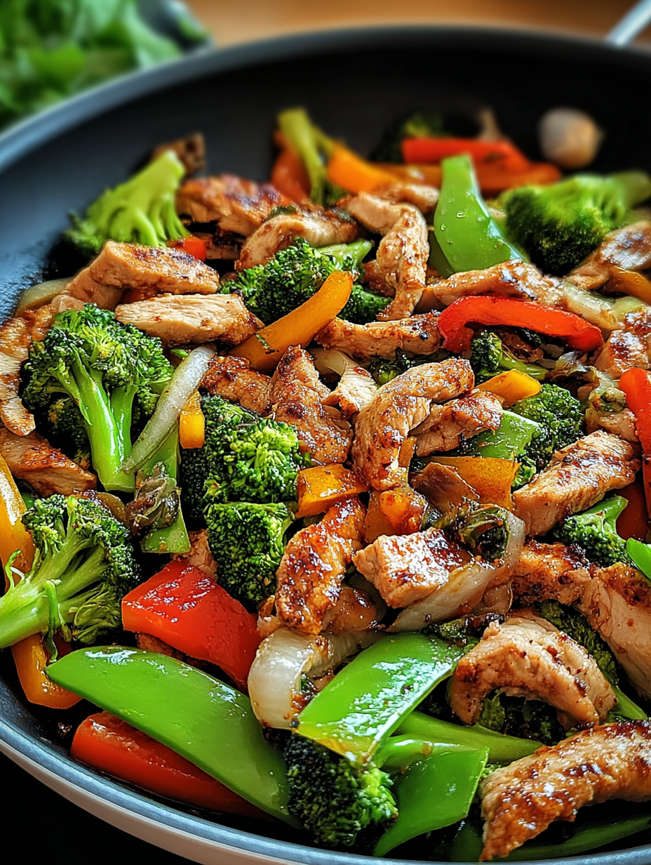 Low Carb Gemüsepfanne mit Putenstreifen image 2