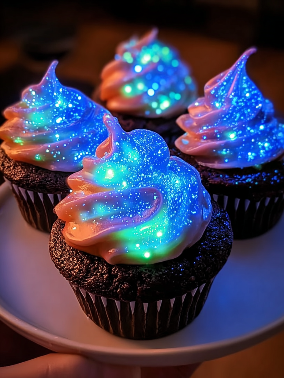 Magische Mitternachtsglüh-Cupcakes image 2