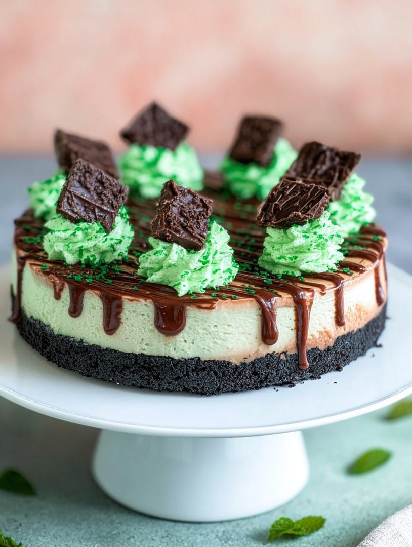 Minzschokoladen-Käsekuchen image 2