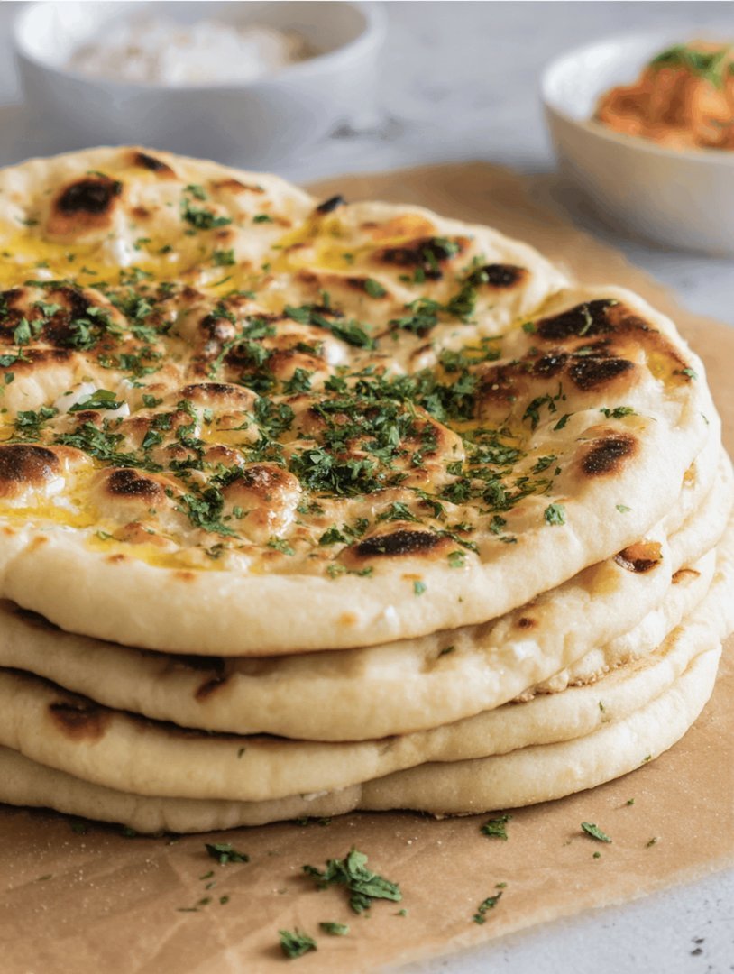 Naan mit Knoblauch-Hüttenkäse image 2