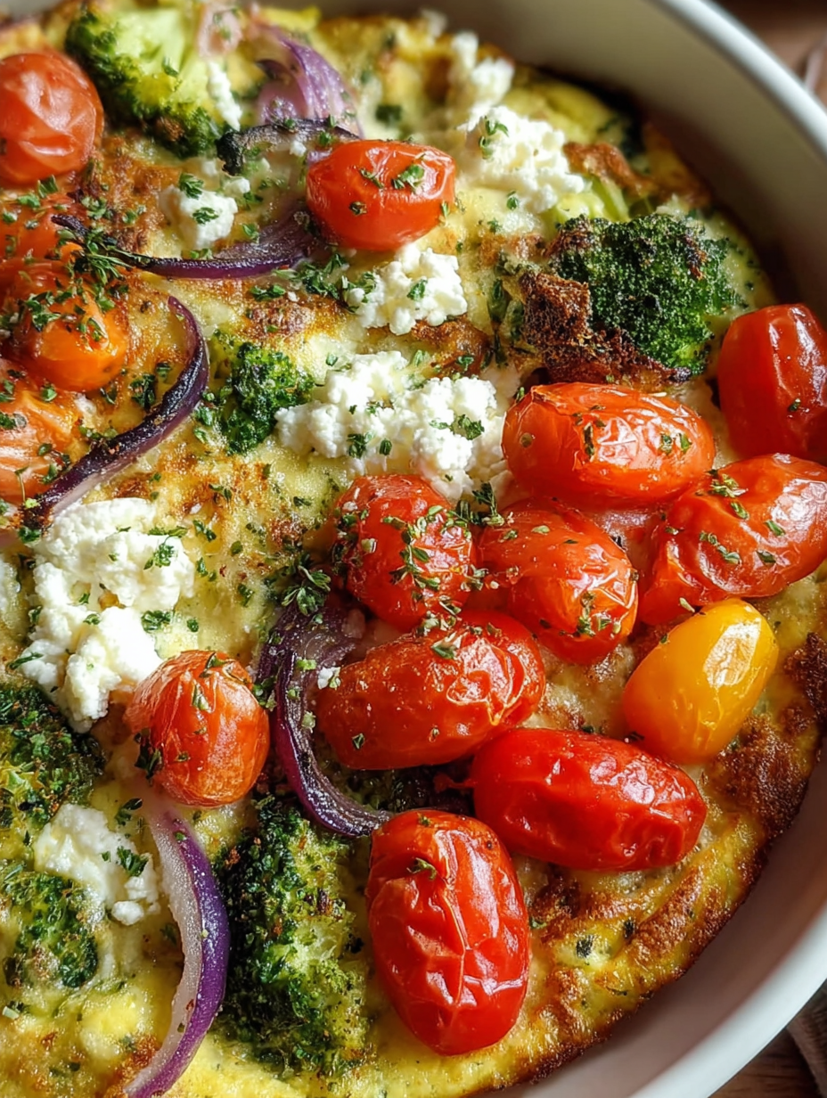 Proteinreicher Gemüseauflauf mit Hüttenkäse. image 2