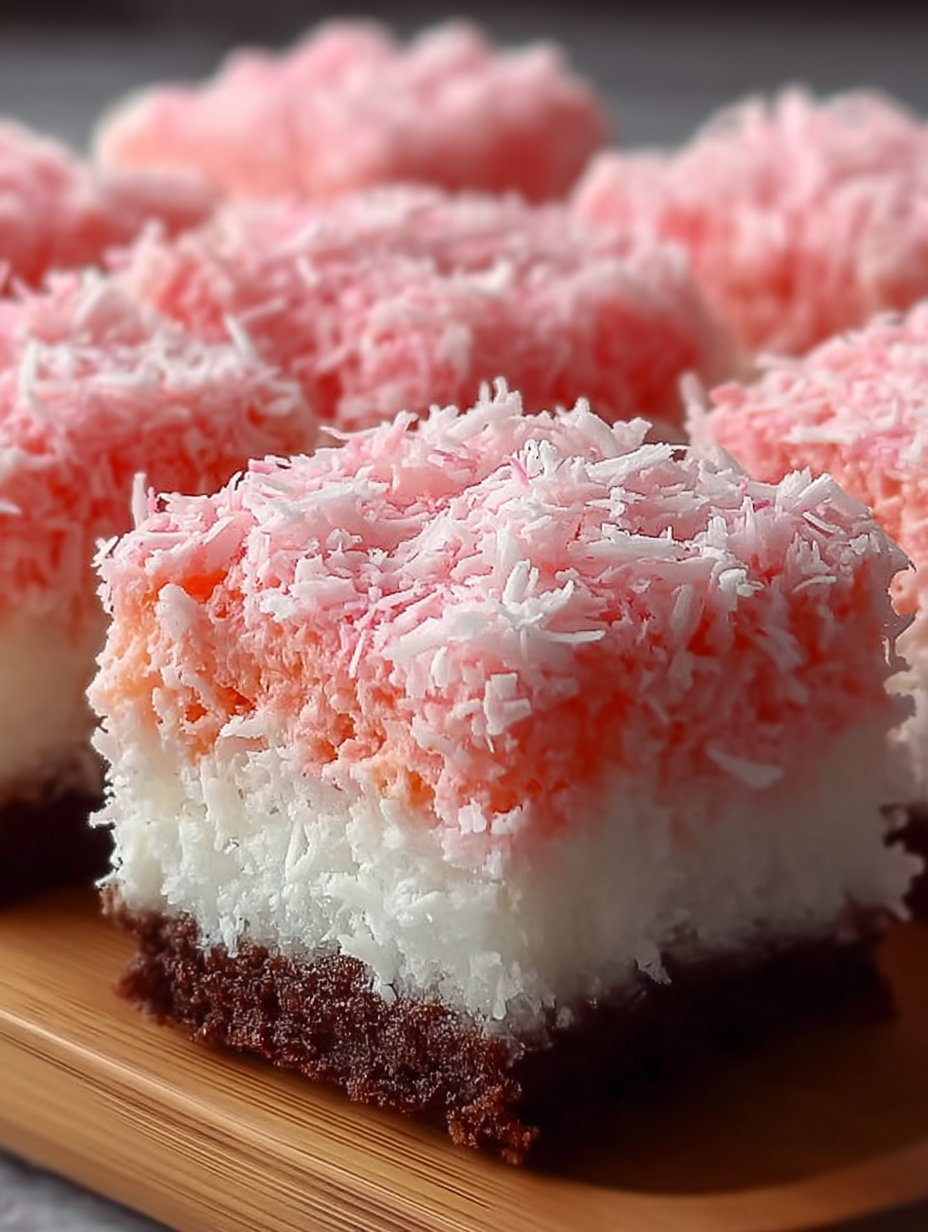 Rosa Kokos-Schneeball-Kuchenriegel image 2