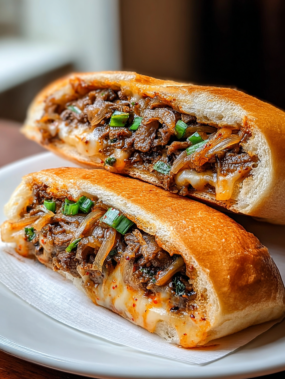 Scharfes Kimchi-Bulgogi-Käsesteak image 2