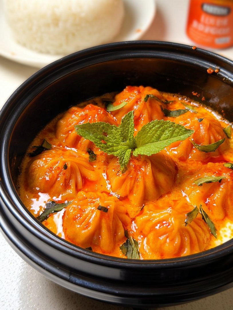 Suppenknödel in cremiger Gochujang-Sauce image 2