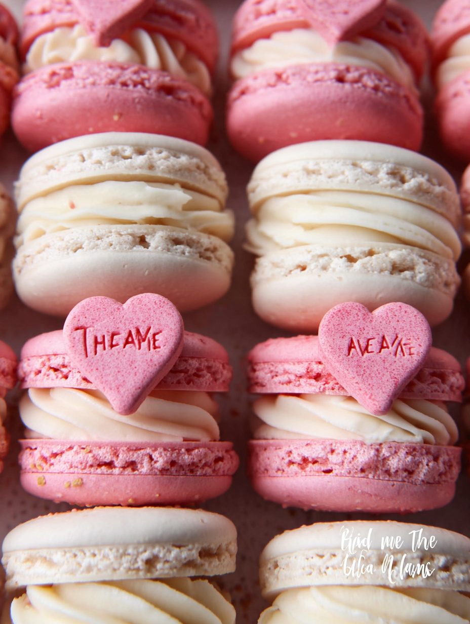 Vegane Erdbeer-Sahne-Macarons image 2