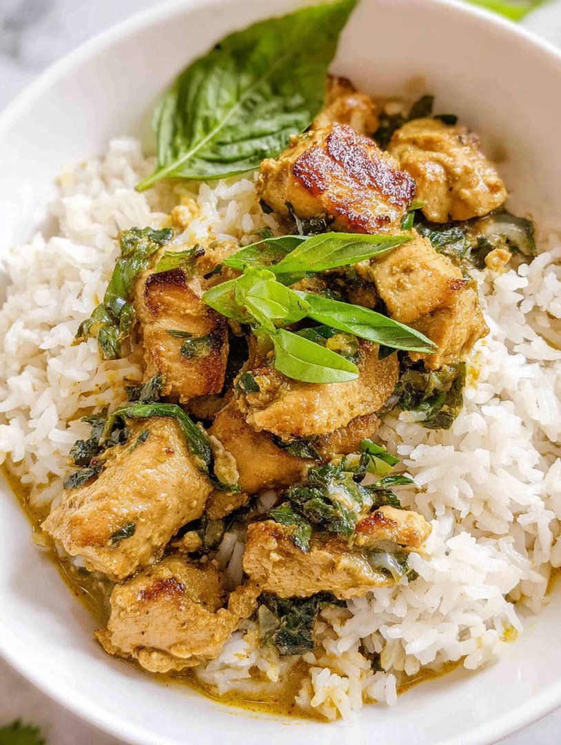 Basilikum-Hähnchen mit Kokos-Currysauce image 2