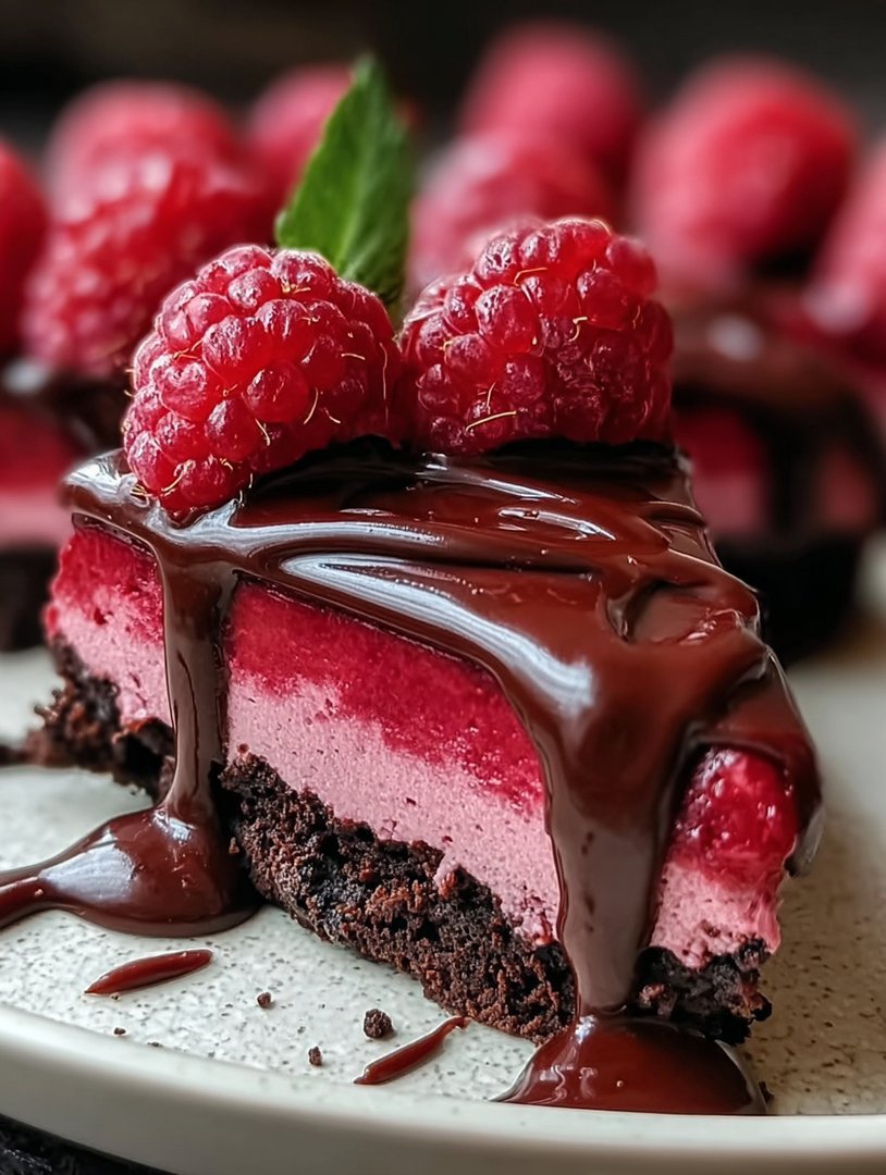 Dekadenter Himbeer-Schokoladen-Käsekuchen image 2