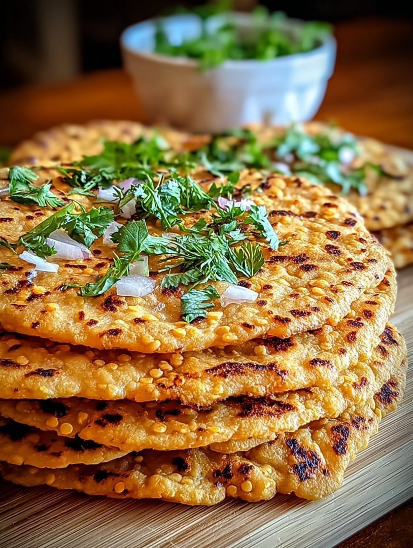 Einfache Zubereitung von proteinreichem rotem Linsen-Fladenbrot image 2