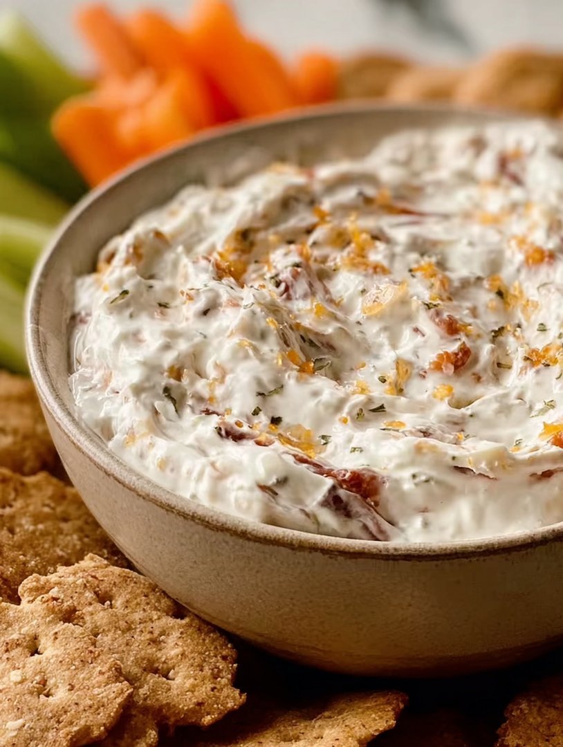 Gesunder Hüttenkäse-Zwiebel-Dip image 2