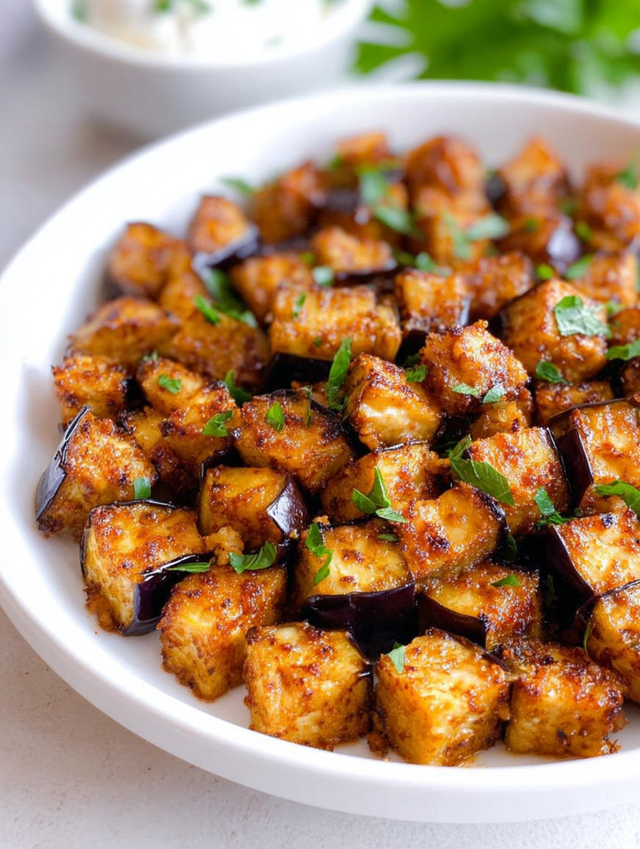 Kalorienarme Auberginen aus der Heißluftfritteuse image 2