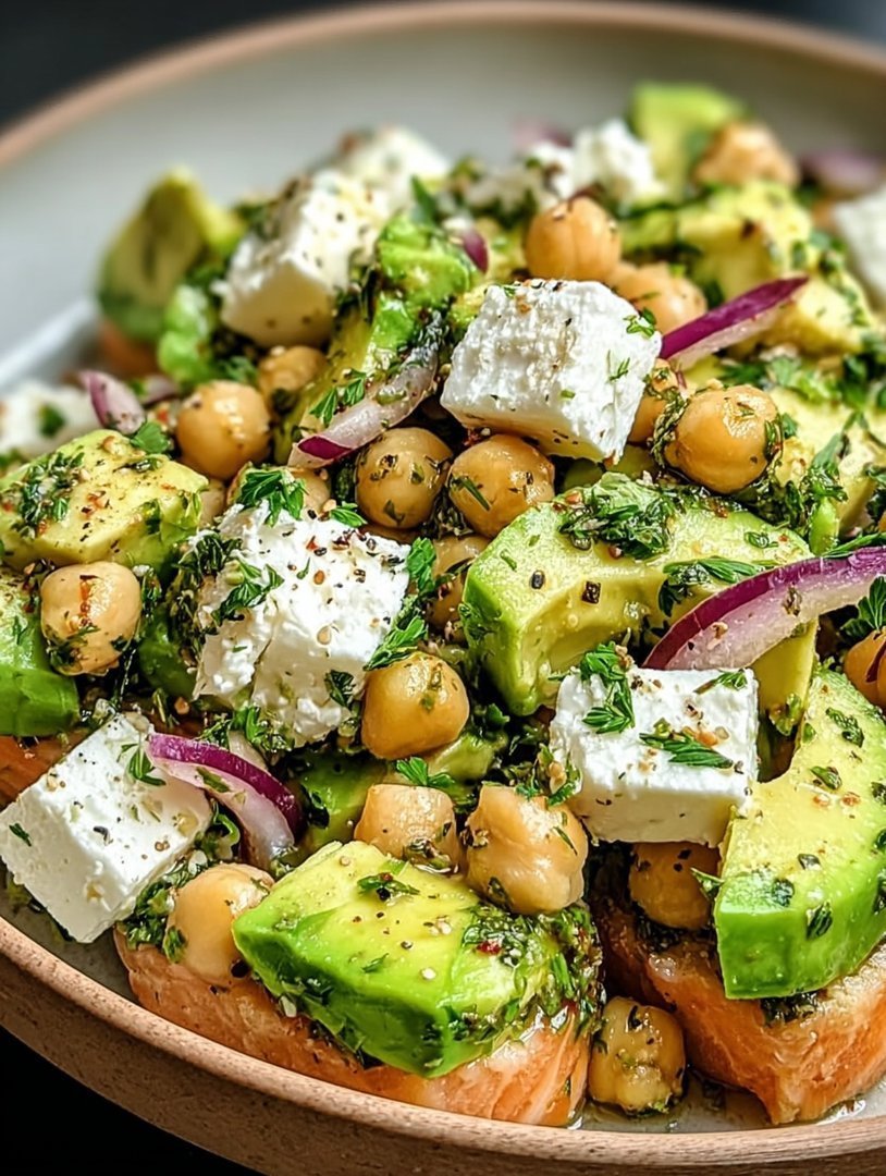 Kichererbsen Feta Avocado für gesunden Genuss image 2
