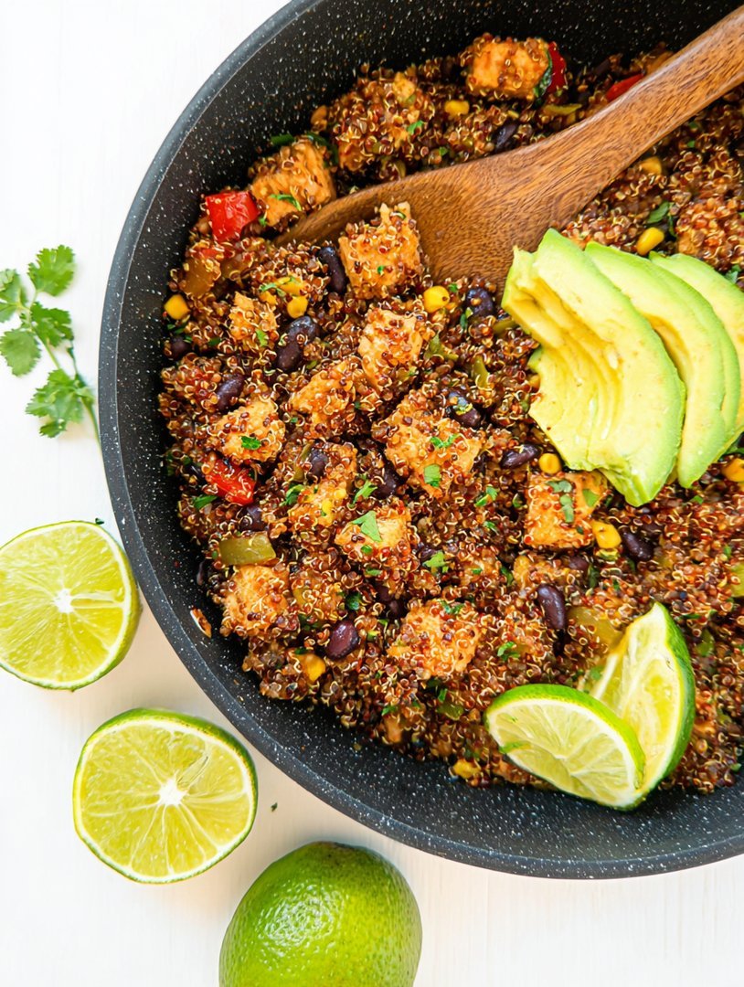 Mexikanisches Quinoa aus einer Pfanne image 2