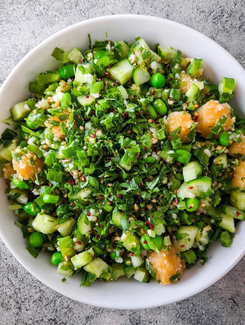 Salat mit asiatischem Dressing (Proteinreich) image 2